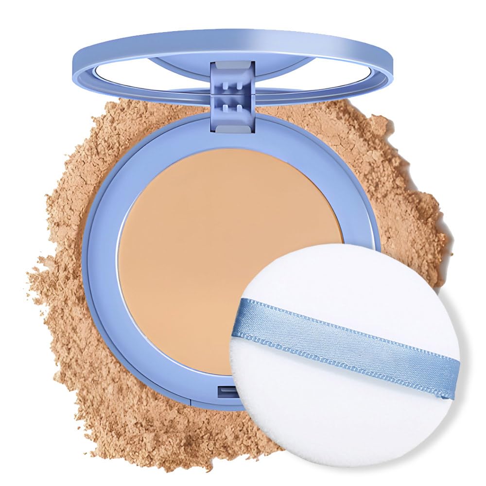 Pressed Matte Face Powder Makeup & Setting Powder for Poreless Wrinkle Blurring Contour Concealer Finishing,Lightweight,High Coverage,Shine Control, N.W 10g (03#)