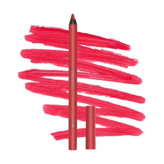 about-face Matte Fix Lip Pencil Sound The Alarm – Long-Wear, Creamy Matte Lip Liner with Hyaluronic Acid & Vitamins C & E – Vegan, Cruelty-Free, Clean Beauty – 0.042 oz (Bright Cherry Red)