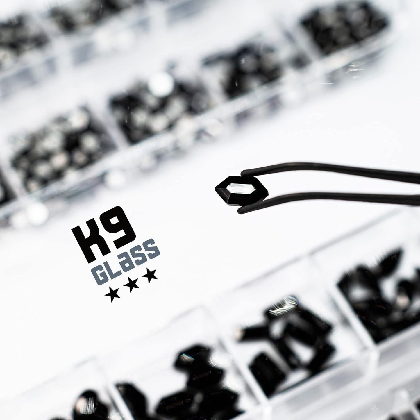 4080Pcs Black Nail Rhinestones Crystal Flatback Jet Black Rhinestones Round Beads Glass Gems Stones Nail Art Gems Diamonds jewels Multi Shapes Sizes Nail Charms for Nails Eyes Makeup DIY Crafts