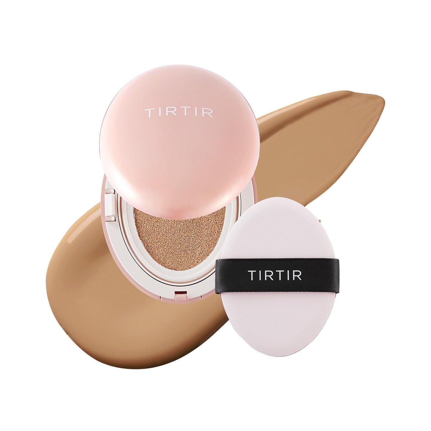 [*Mini Size*] TIRTIR All Cover Pink Cushion | Korean Cushion Foundation, (#29N Natural Beige, 0.15 Fl Oz)