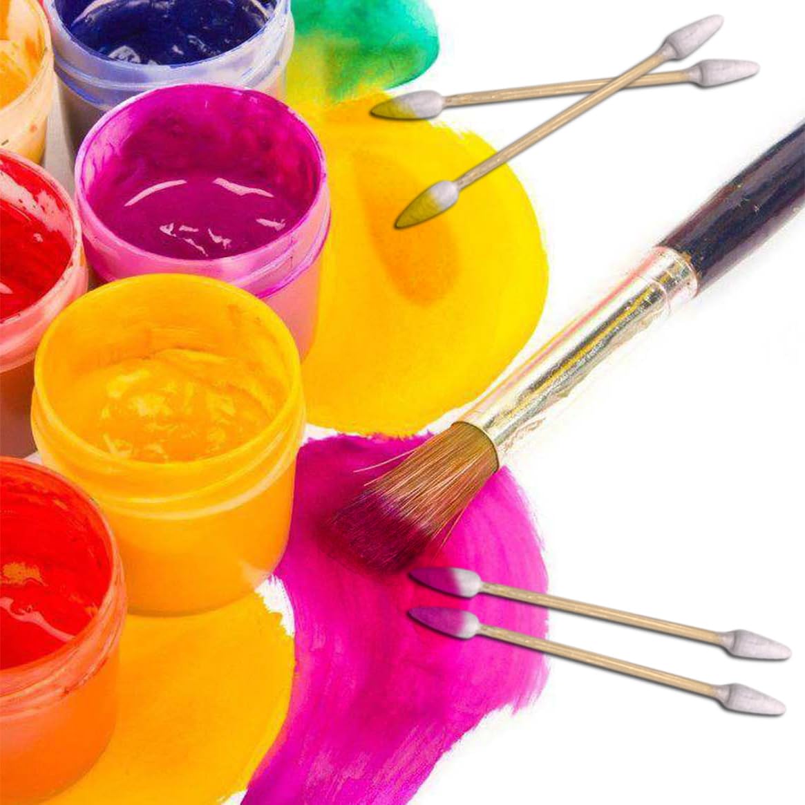 2000pcs Precision Tip Cotton Swabs for Makeup, Bamboo Sticks and Double Pointed