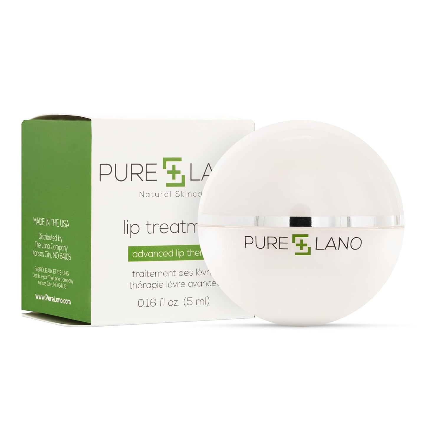 Balm for Lips – Intensive Lanolin Balm for Cracked & Chapped Lips – Soft-Sheen Hydration in a Travel-Friendly Sphere