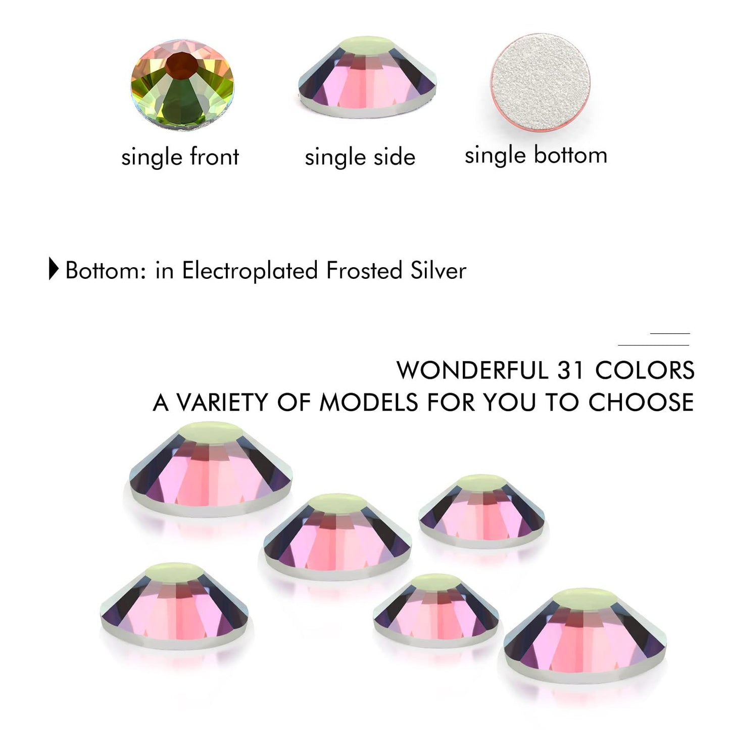 1440Pcs Blaze Crystal Rhinestones,Glass Flatback Rhinestones Mini Gemstones for Nail Face Makeup Art Crafts Clothes Decoration -(SS10,2.8mm,Blaze)