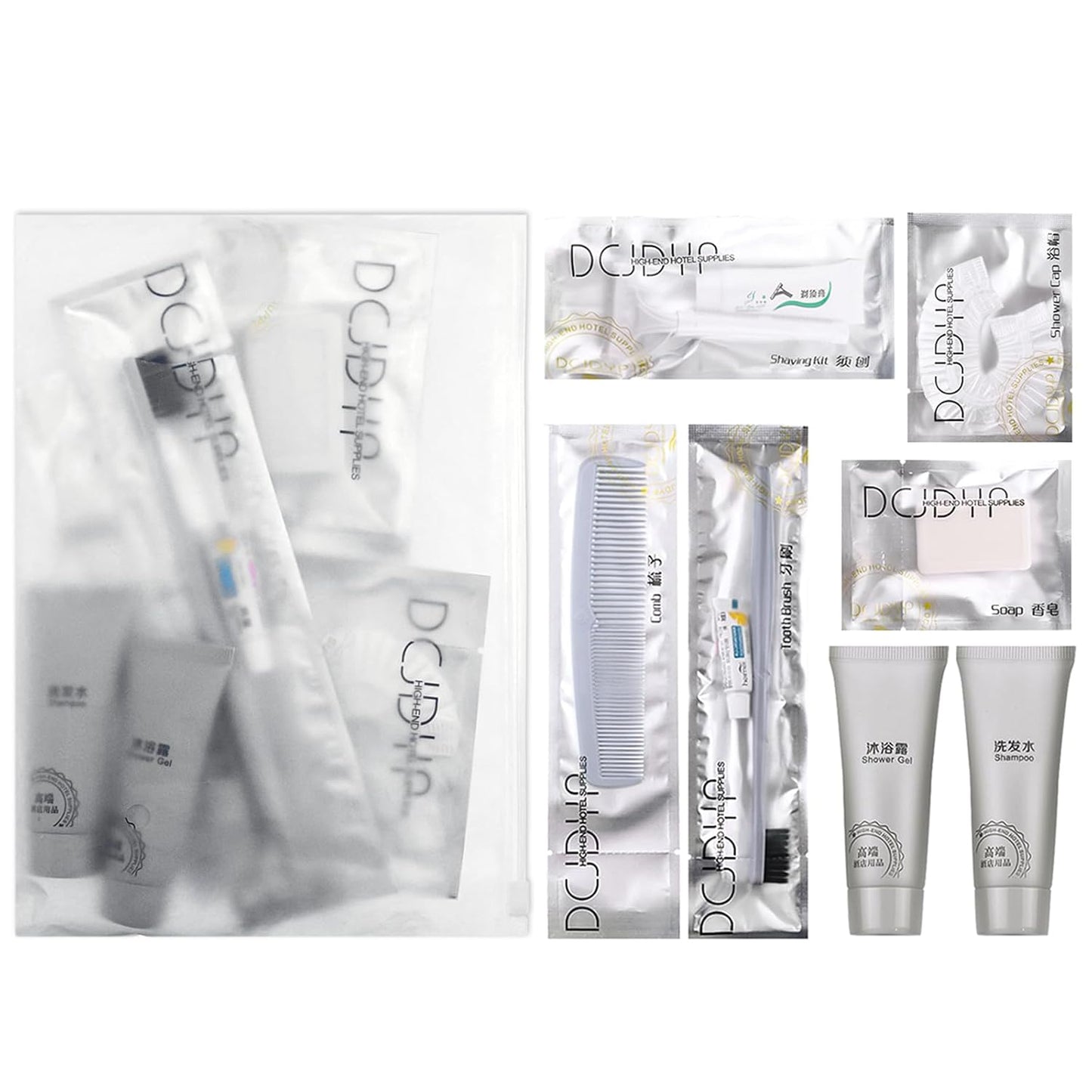 Hygiene Kit, Hygiene Kit Bulk, Individually Packed,The Travel Hygiene Kit Is Fully Equipped, Convenient For Personal Washing, Convenience Kits Suitable For Hotel, Home, Camping, Travel ( Pack-12)