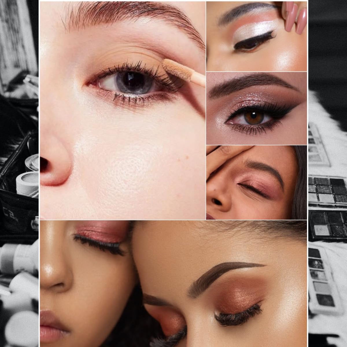 Glitter Eyeshadow liquid Pigments Metals Gloss Sparkling Smokey Eye Looks Shimmer Silver (silver)