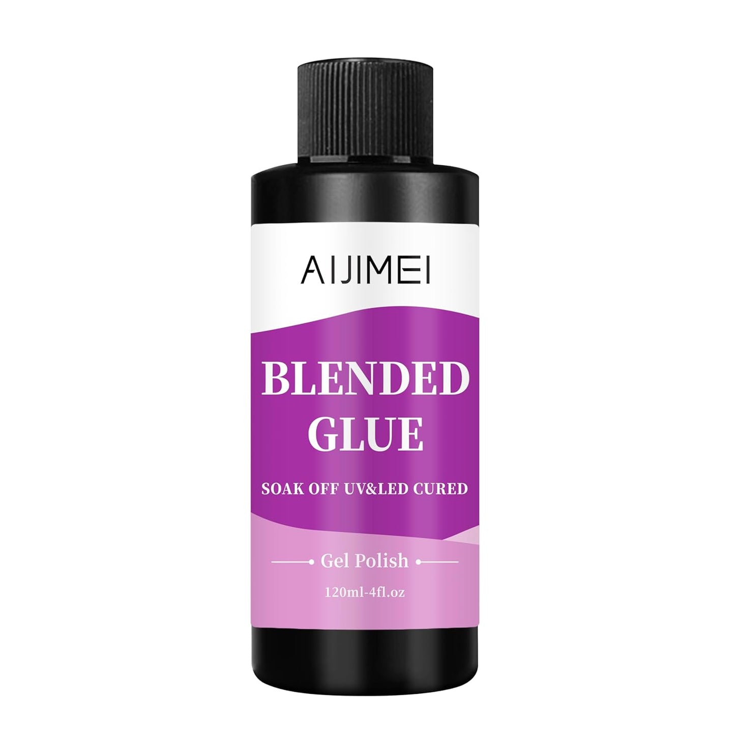 AIJIMEI 4fl.oz Clear Nail Blending Glue, Nail Polish Thinner Glue for Blending, diluting, Mixing Glitter Powder Mixer Gel Polish Dilution Color Sequins MixingGlue 120ml for Nail Designer