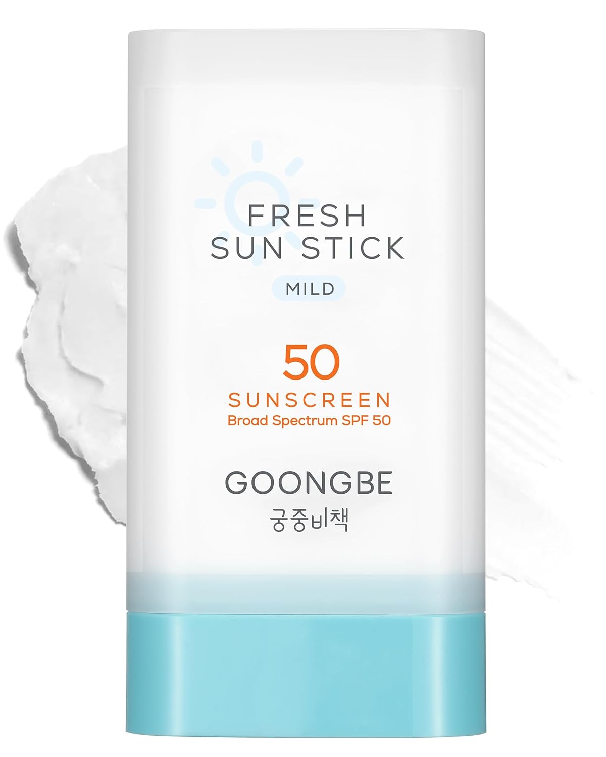 Fresh Sun Stick Mild SPF 50 - No White Cast Zinc Oxide Mineral Sunscreen Stick Balm - Non Greasy Soft Matte Finish - Travel Friendly for Babies, Kids & Adults - Vegan, Reef-Safe, 0.49oz.