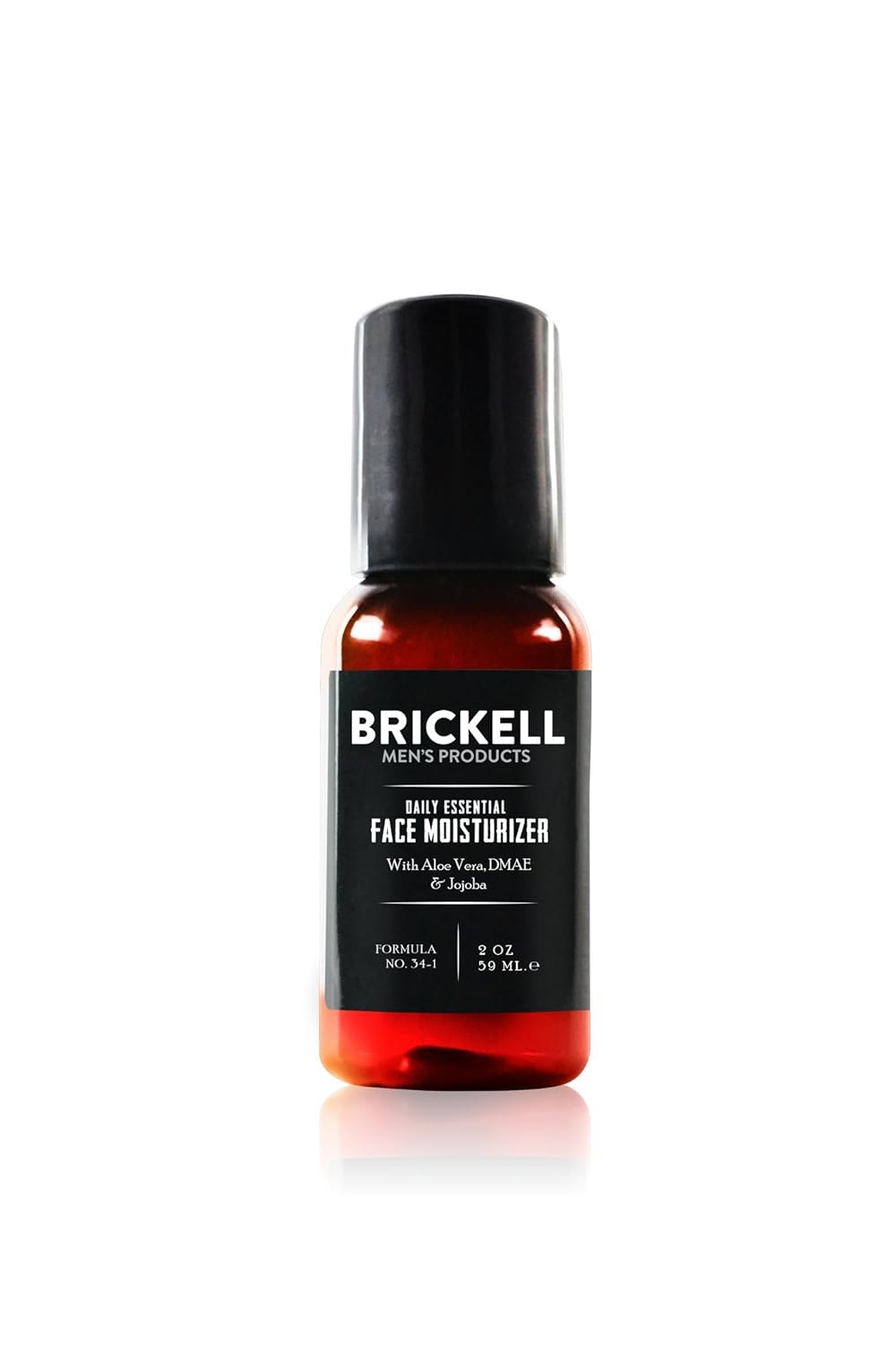 Brickell Men's Daily Essential Face Moisturizer for Men, Natural and Organic Fast-Absorbing Face Lotion with Hyaluronic Acid, Green Tea, and Jojoba, 2 Ounce, Unscented