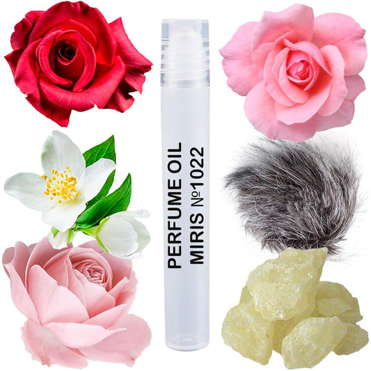 MIRIS Perfume Oil No. 1022, Inspired by Roses Musk, Long-Lasting Women Roll-On, Rollerball 0.34 Fl Oz / 10 ml