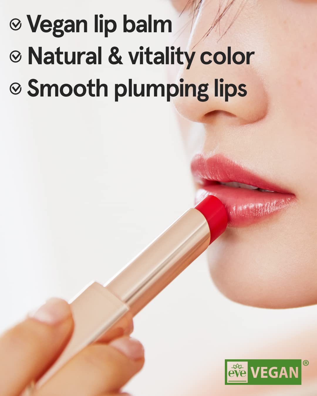 ATHÉ Authentic Lip Balm 12 ALLURING (Tinted), Lightweight Wear & Plumping Lips without Stickiness, Moisturizing & Nourishing Plant-Based Vegan Chapstick for Dry, Petrolatum Free, Cruelty-Free