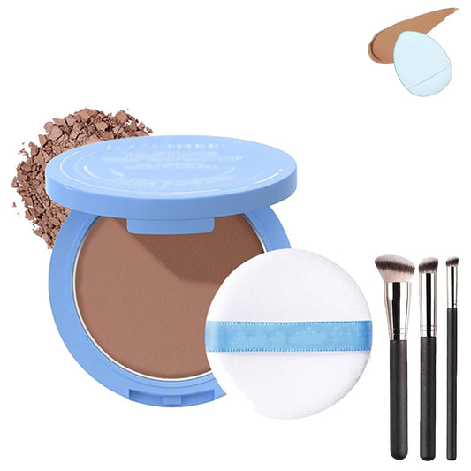 Beauty Powder Cake For Makeup Hold, Face Powder Waterproof Sets Makeup, Matte Perfection Pressed Powder, Long Wearing, Oil & Shine Control for All Skin Tones (#7, 1)