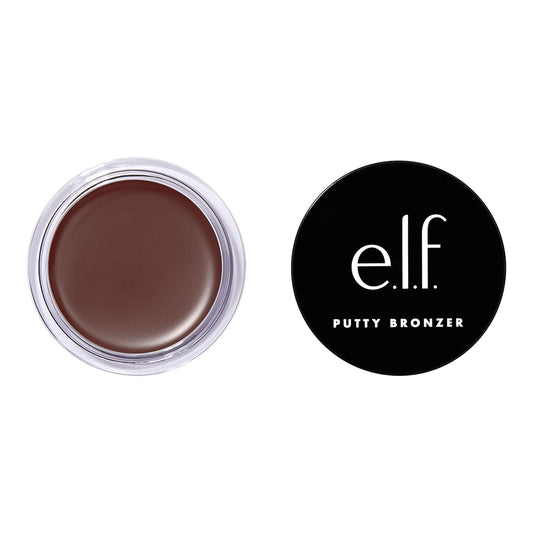 e.l.f. Putty Bronzer, Creamy & Highly Pigmented Formula, Creates a Long-Lasting Bronzed Glow, Infused with Argan Oil & Vitamin E, Cabana Cutie, 0.35 Oz (10g)