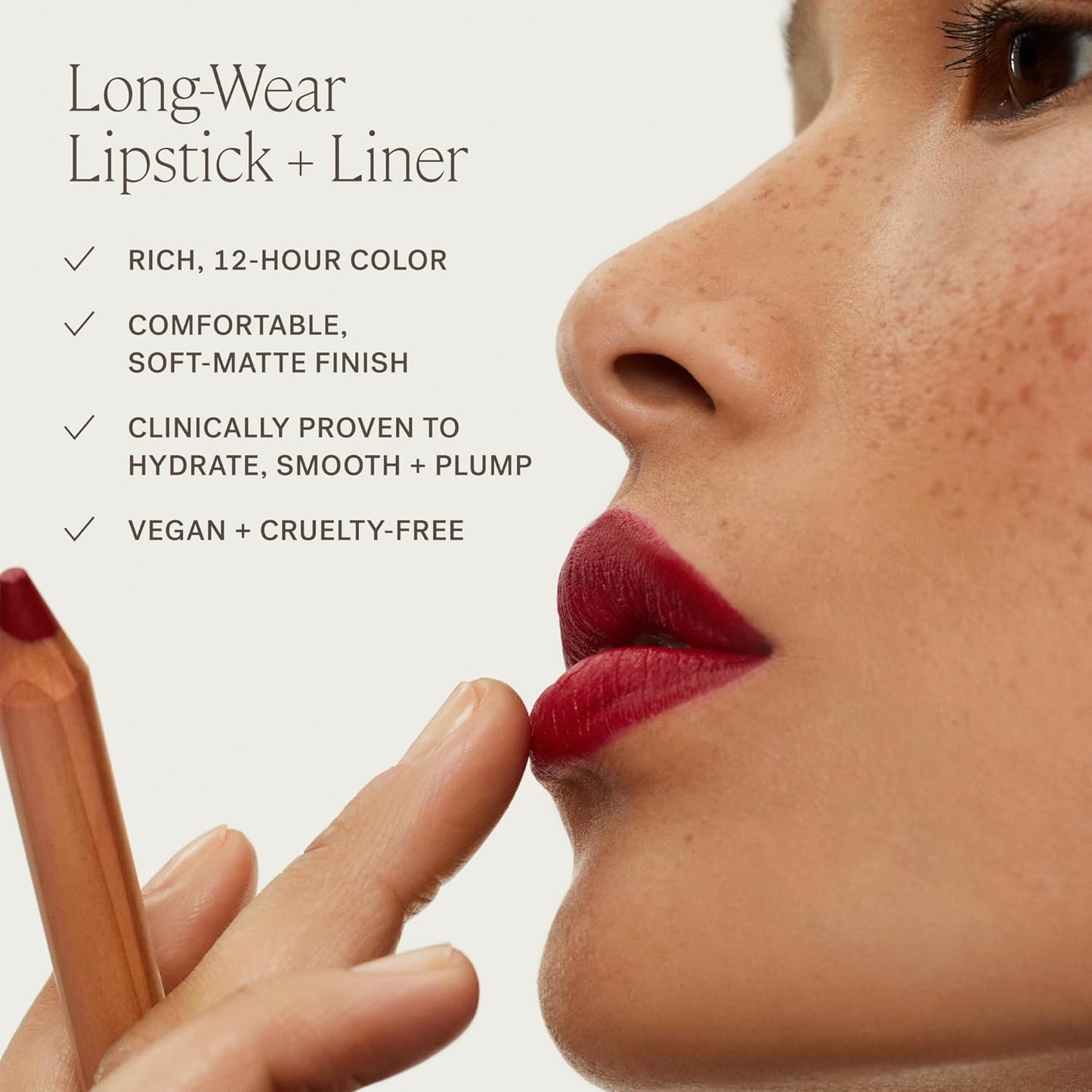 ILIA - Lip Sketch Hydrating Crayon | Hydrate, Plump, Smooth, Strengthen | Long Lasting up to 12-Hours, Bleed-Resistant, Soft-Matte | Barrier-Building, Non-Toxic, Cruelty-Free (Case Study)