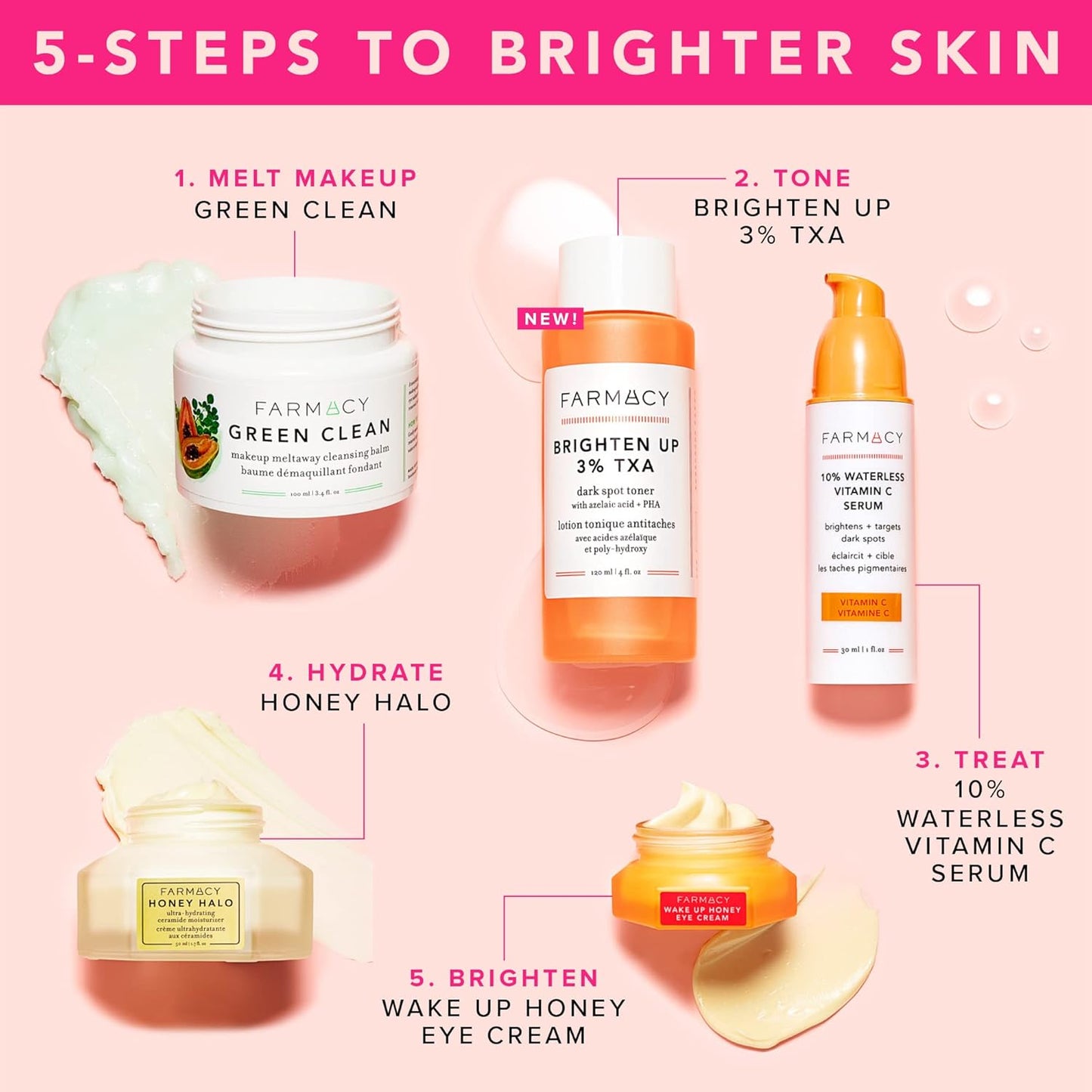 Farmacy 2% Salicylic Acid Toner for Face + 3% Tranexamic Acid Brightening Toner - Exfoliating Skincare Set to Minimize Pores + Reveal a Healthy-Looking Complexion (2 Count)