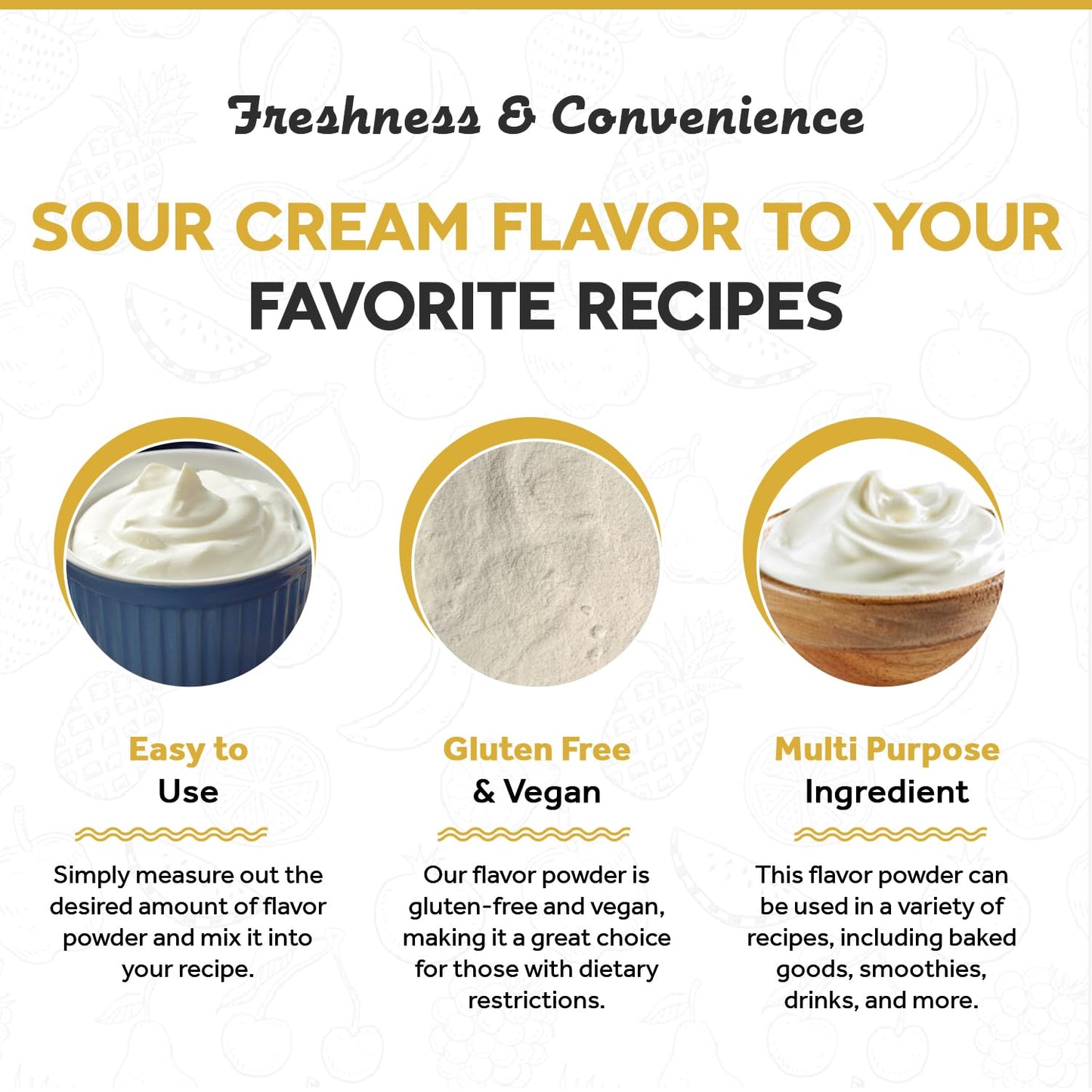 Fanale Premium Sour Cream Mix Bubble Tea Flavoring Powder | Perfect for Baking, Smoothies, Desserts and Drinks | Instant Flavoring Powder for Boba Milk Tea - 2.2 Pounds (Pack of 20)