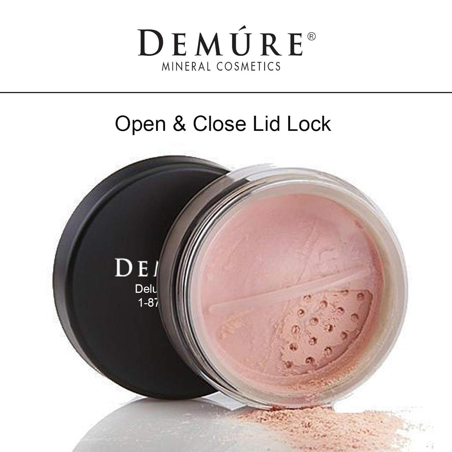 Demure Mineral Loose Powder Blush - Natural, Professional, Cruelty-Free Makeup (Satin Rose)