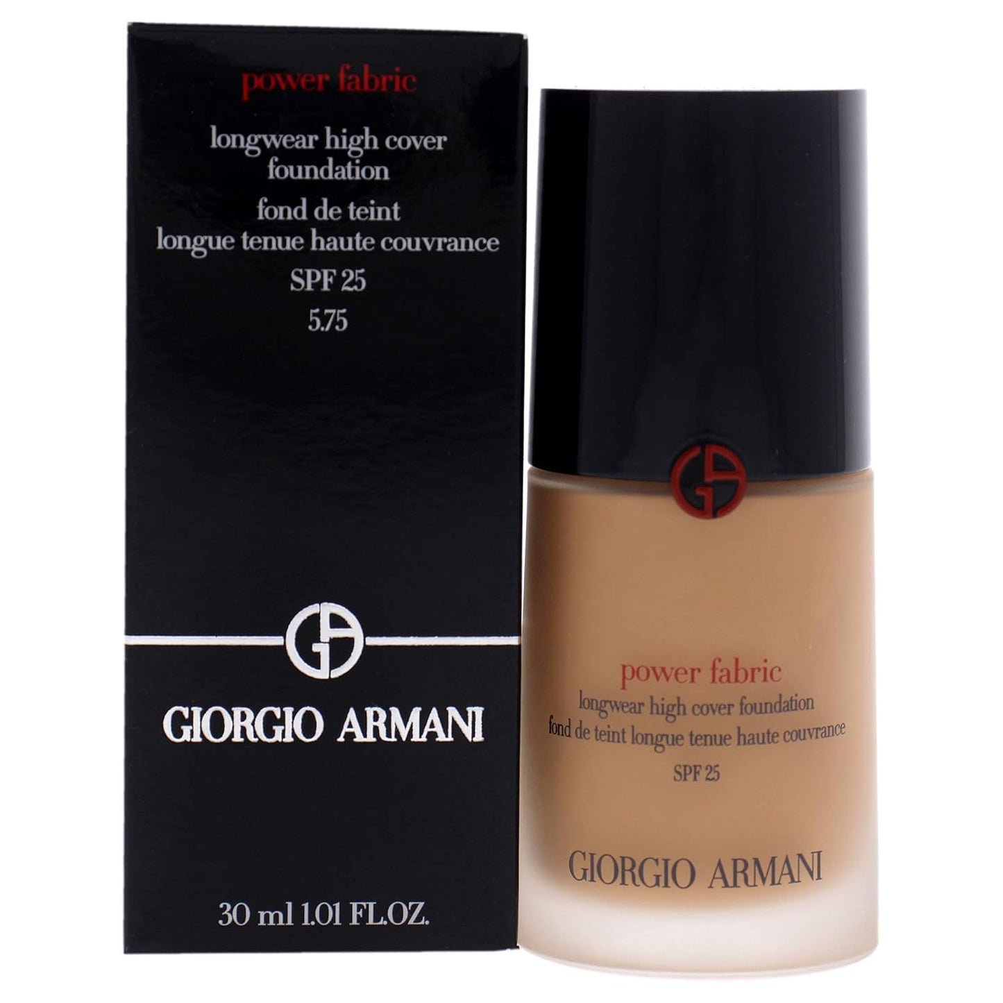 Giorgio Armani Power Fabric Longwear High Cover Foundation SPF 25 - 5.75 Women Foundation 1 oz