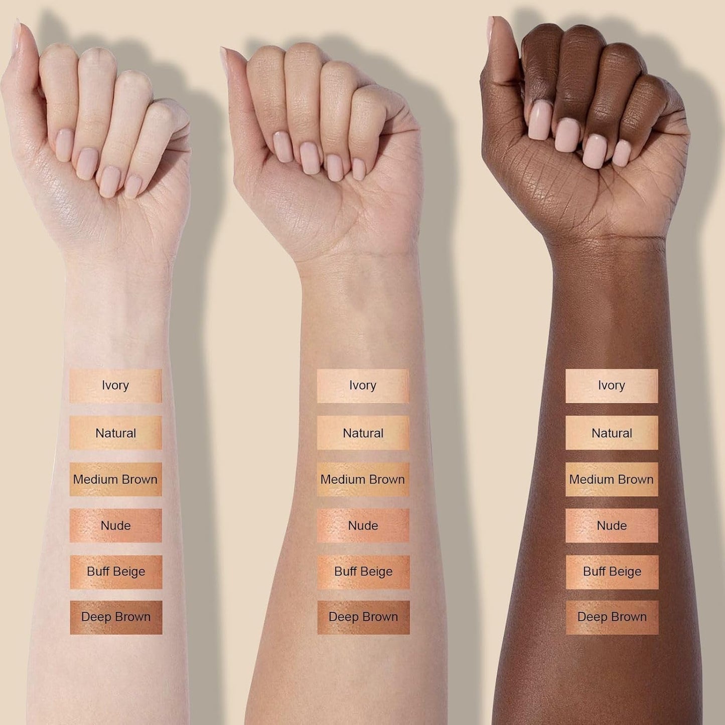 Mushroom Head Air Cushion CC Cream - BB Cream Face Makeup for Mature Skin, Moisturizing Cover Balm Foundation & Long-Lasting Color Correcting Concealer, Even Skin Tone for All Skin Types (Buff Beige)