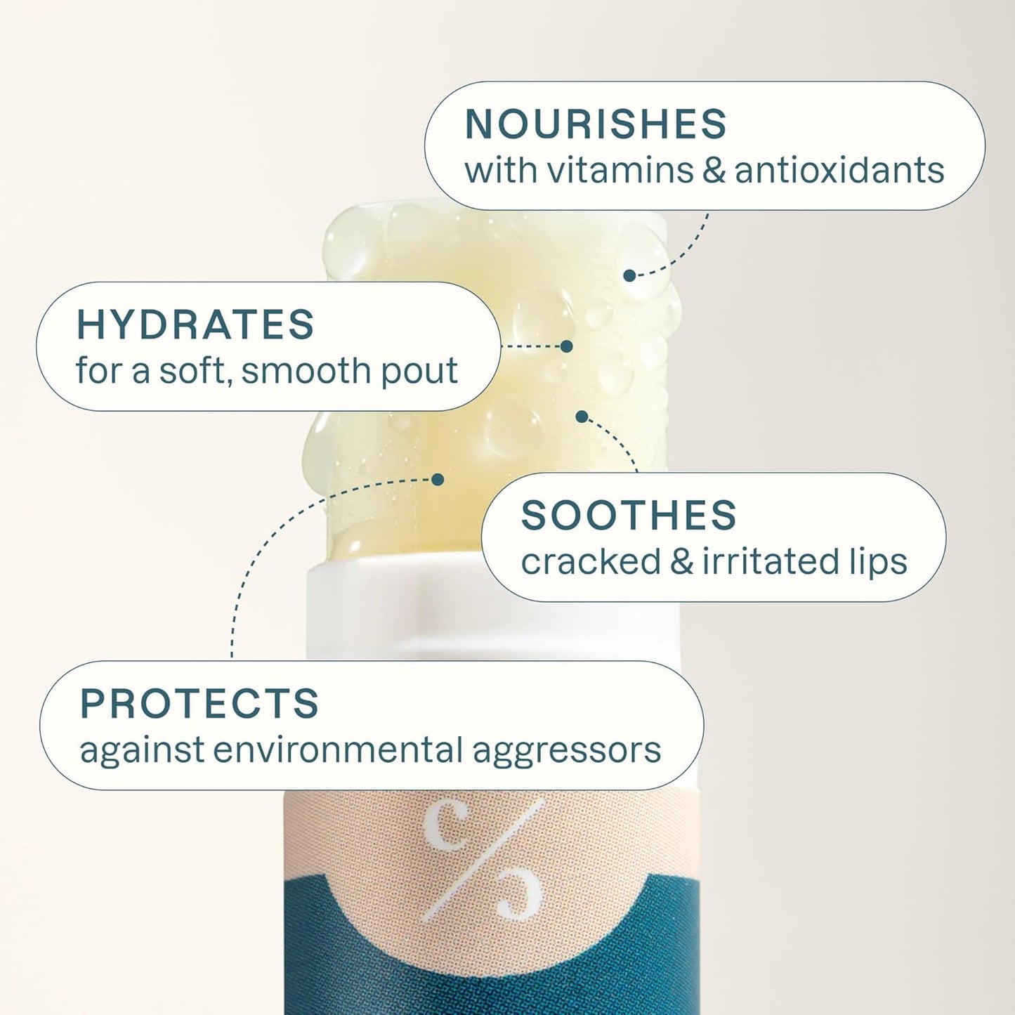 Cliganic Organic Lip Balm Set - 4 Flavors - Natural Hydrating for Cracked & Dry Lips