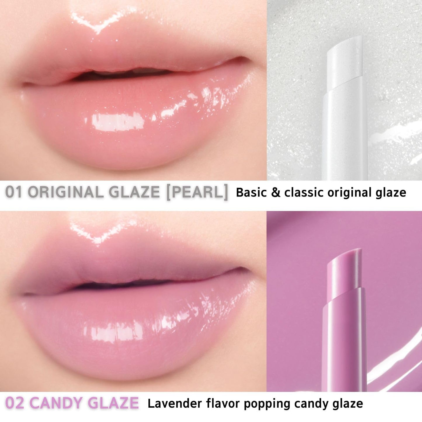 BBIA Over Glaze Stick - Lip Plumping Gloss Melting Balm Lipstick, Intensive Volume Up, High Shine & Glossy, Ultra Watery Moisturizing & Volumizing, Glowy Texture, Korean Lip Makeup (02 CANDY GLAZE)
