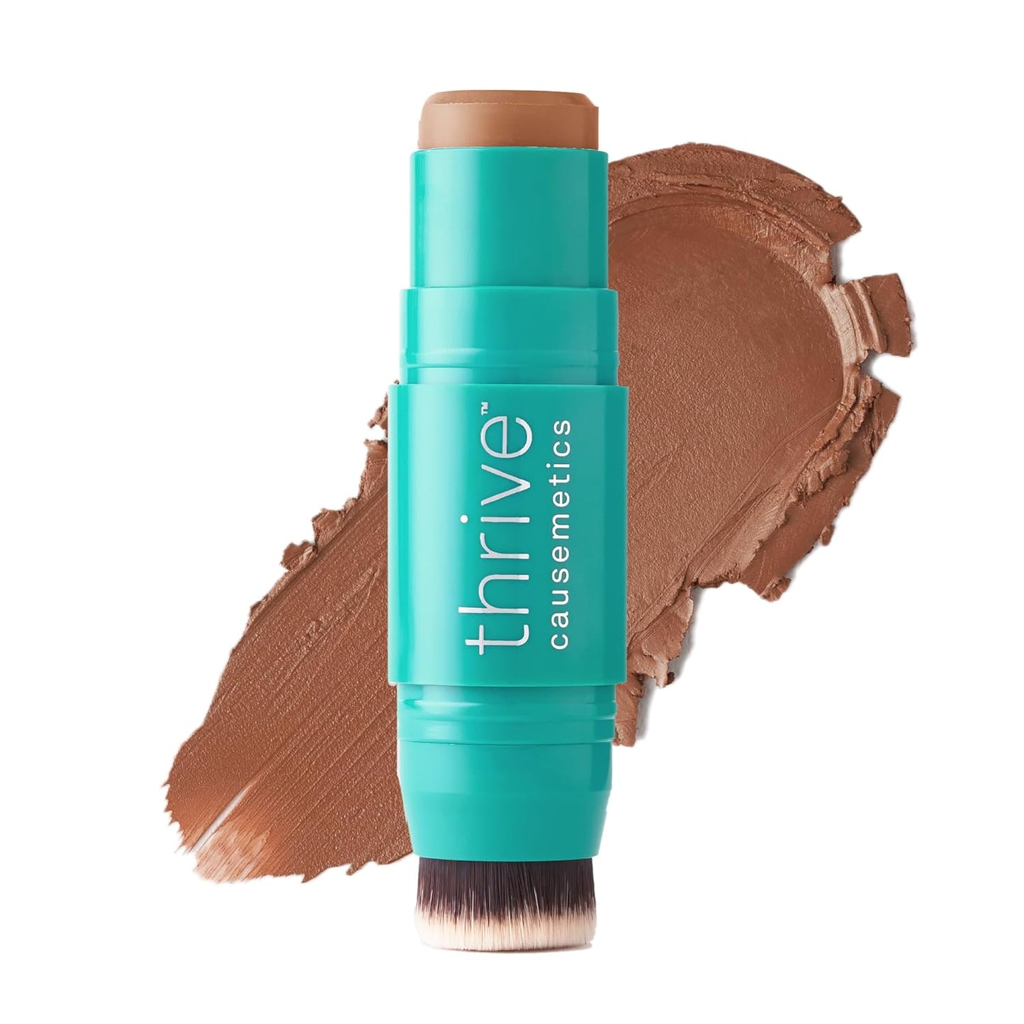 Thrive Causemetics Triple Threat Color Stick: Cream Bronzer & Contour Stick with Vitamin E, Evening Primrose Oil, Waterproof Smudge Proof Face Makeup, Anita (Light Medium Neutral)