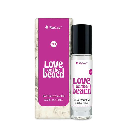 Well's Oil Well's Perfume Oil Roll-On (Love on the Beach) | 10 ml / 0.33 fl Oz | Clean, Rich, Pure Scent | Alcohol-Free | Oil Based | Long Lasting | Concentrated Roll-on Perfumes for Women and Men