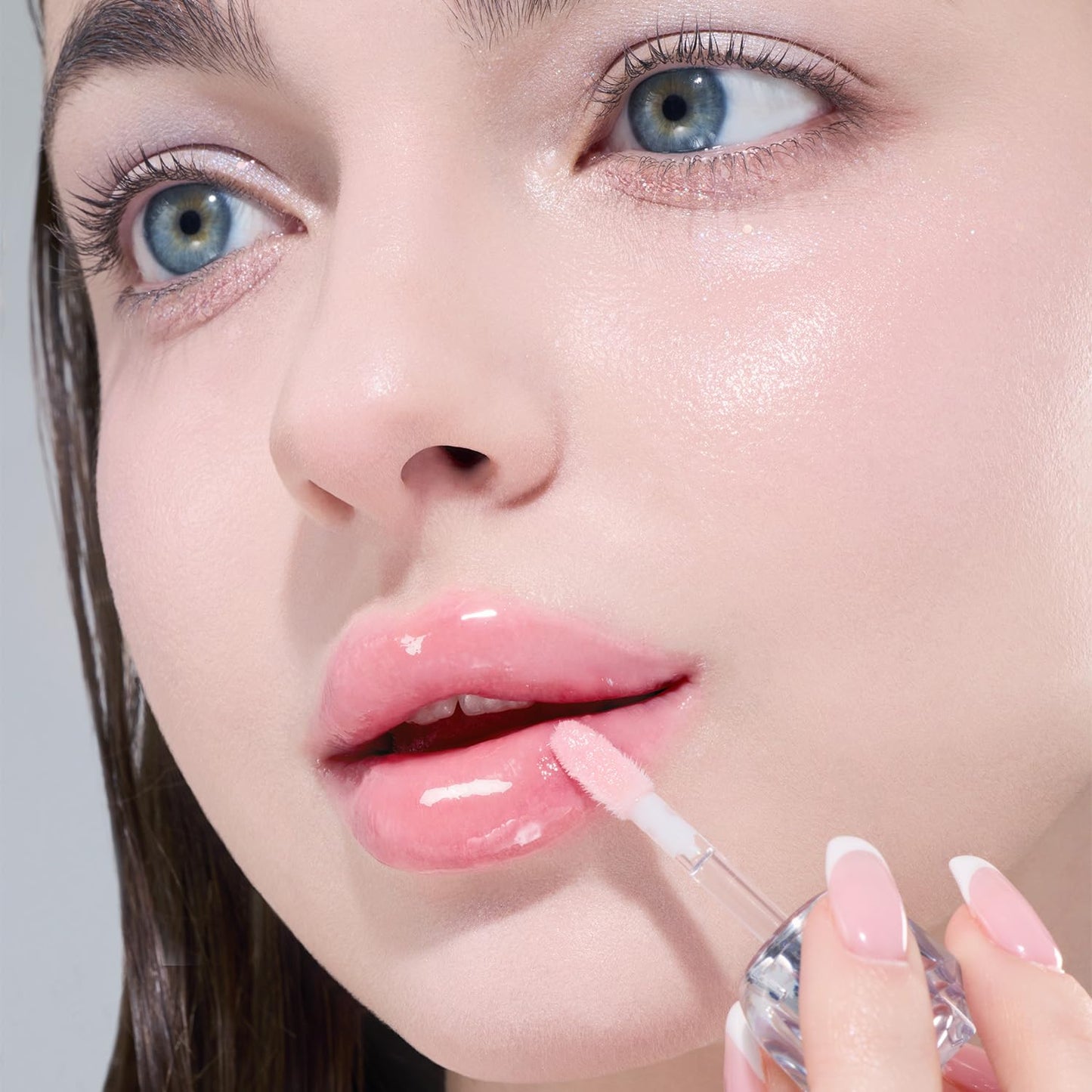 Crystal Dewy Lip Gloss | Lightweight & Non-Sticky | High-Shine & Long-Lasting | Hydrating Korean Lip Care Gloss | 0.17 oz. (01 PINK DOLPHIN)