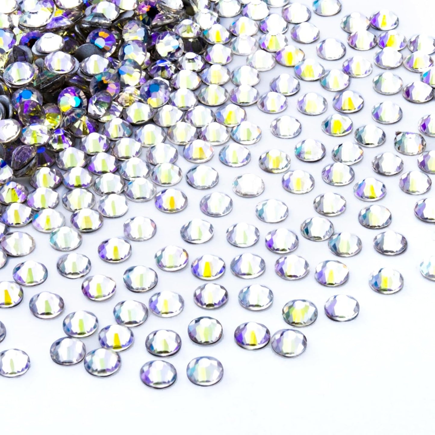 1440Pcs Moonlight Crystal Rhinestones,Glass Flatback Rhinestones Gemstones for Nail Face Makeup Art Crafts Clothes Decoration -(SS16,4.0mm,Moonlight)