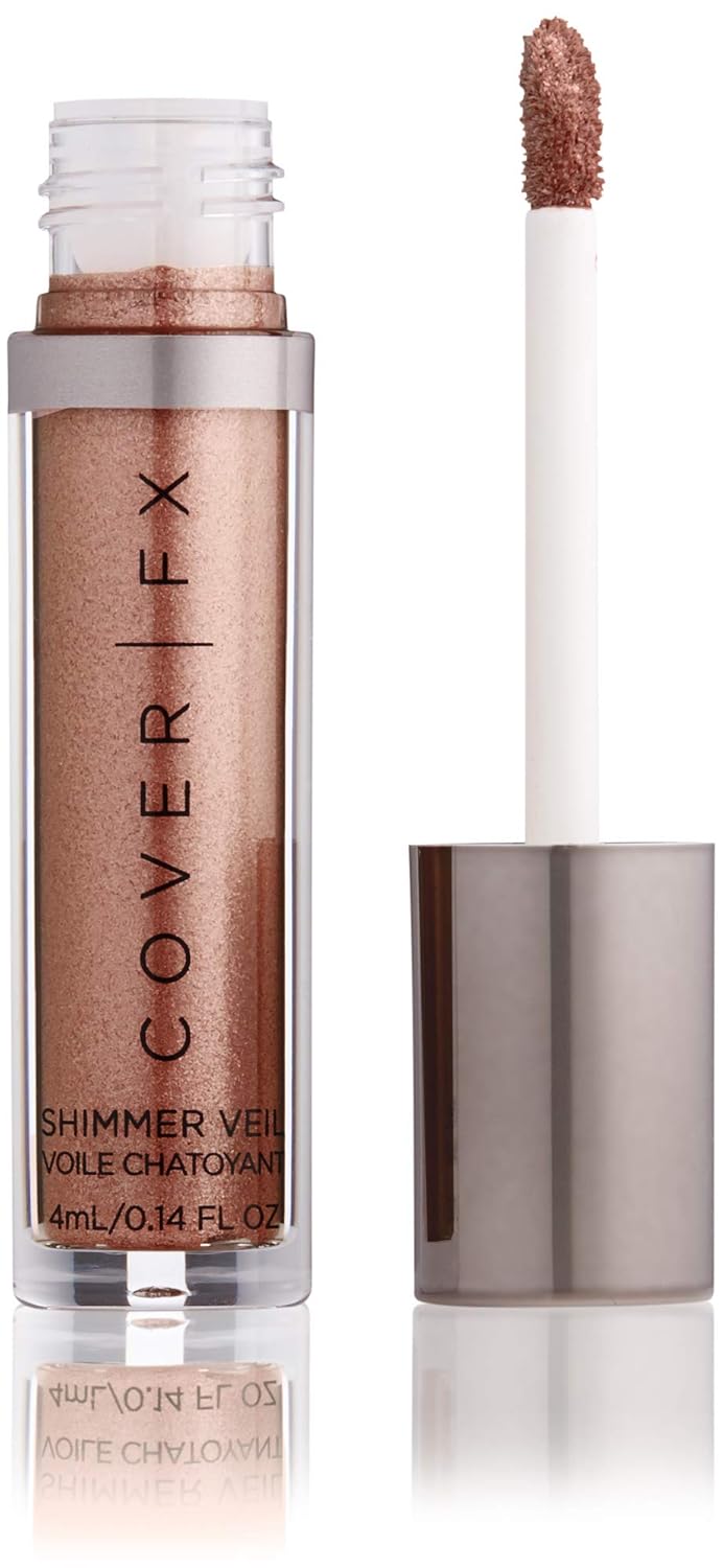 COVER FX Shimmer Veil - Bronze - Weightless Cream Shimmer - Crease-Proof - Transfer-Proof Formula - Multidimensional Shine - Eyes, Cheeks and Lips