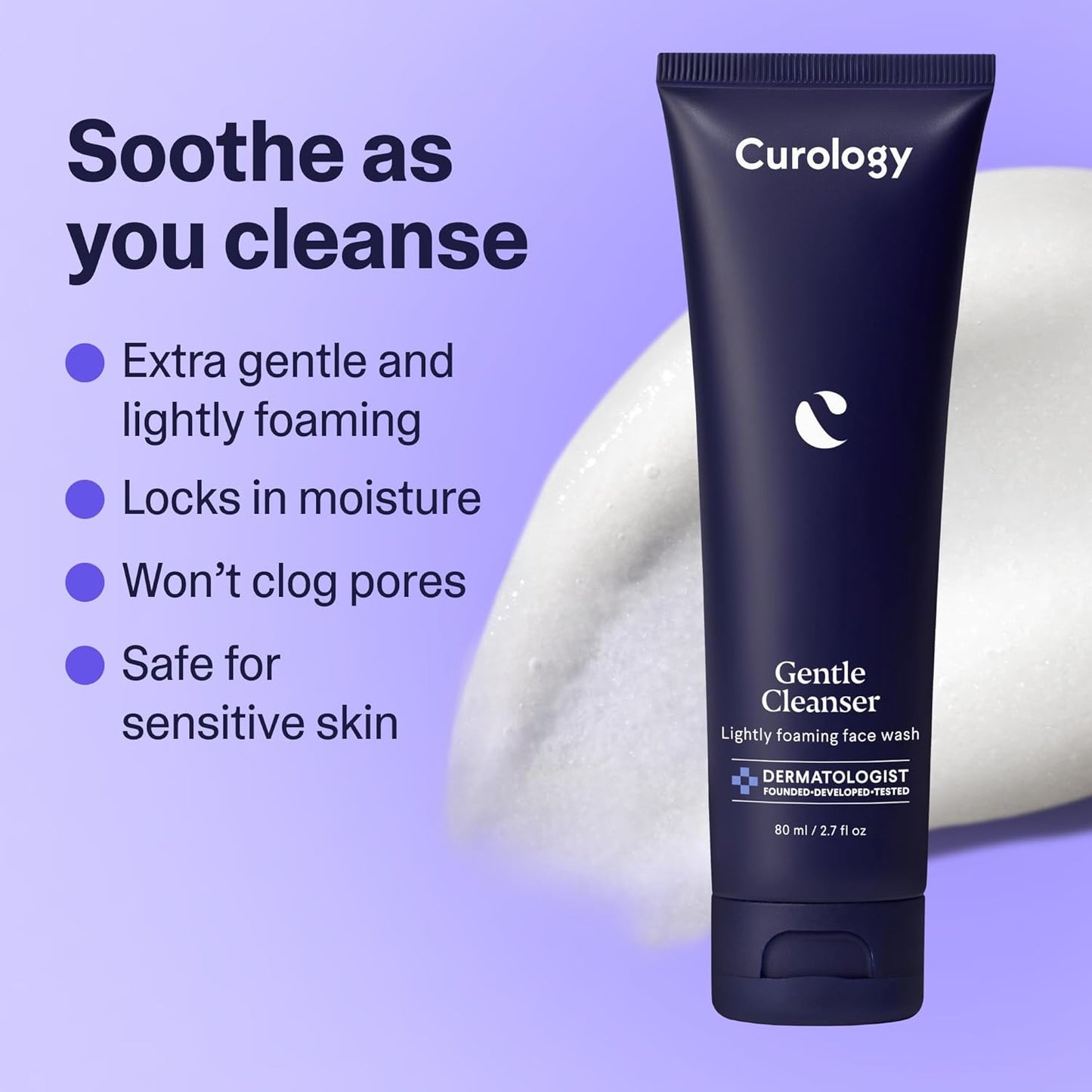 Curology Everyday Skincare Bundle, Gentle Facial Cleanser, Acne Body Wash (2% Salicylic Acid), and Daily Gel Face Moisturizer with Hyaluronic Acid