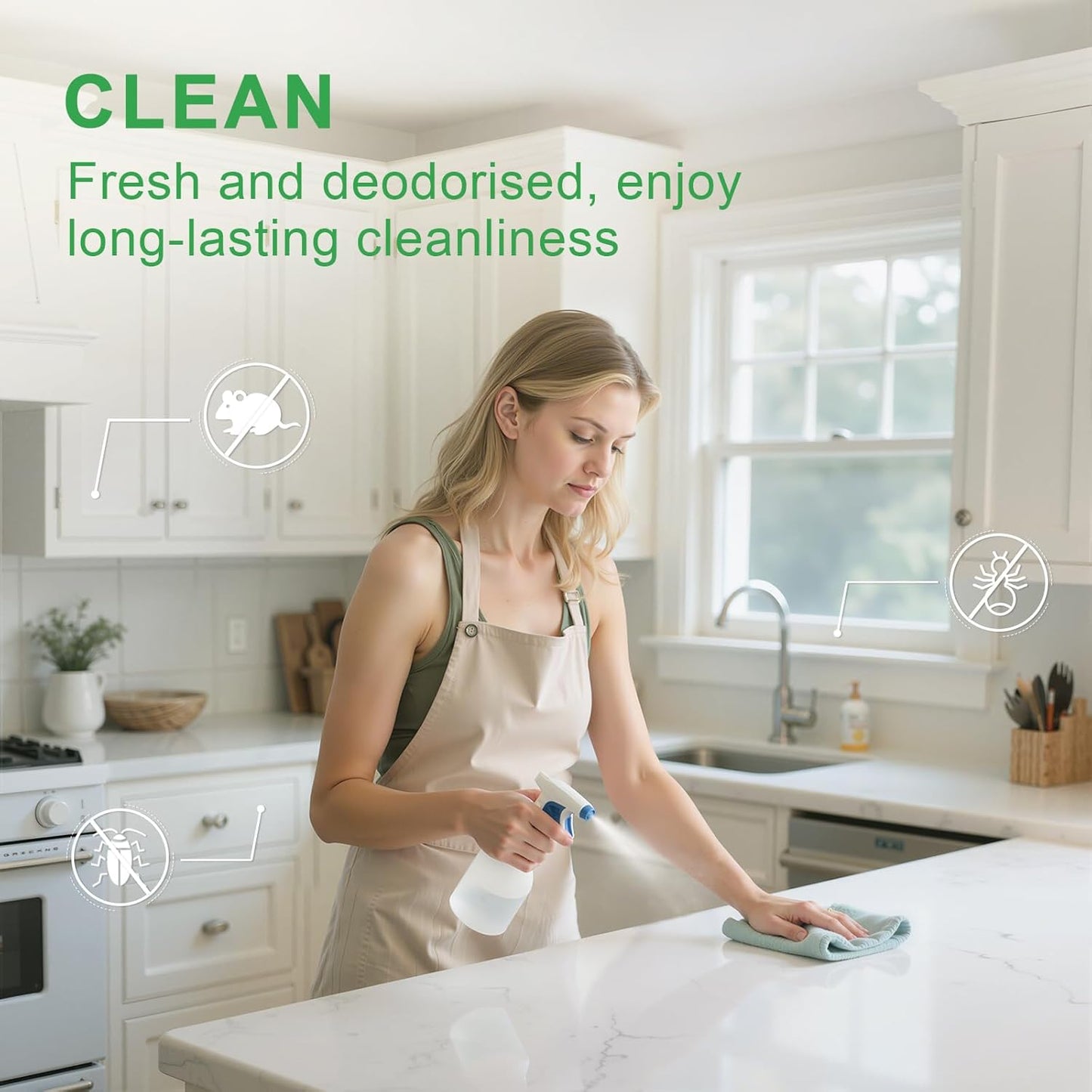 EVOKE OCCU Peppermint Oil 4 Fl Oz - for Spray Diffuser Aromatherapy Hair and Skin Care - Kitchen Garden Car - 100% Pure and Natural