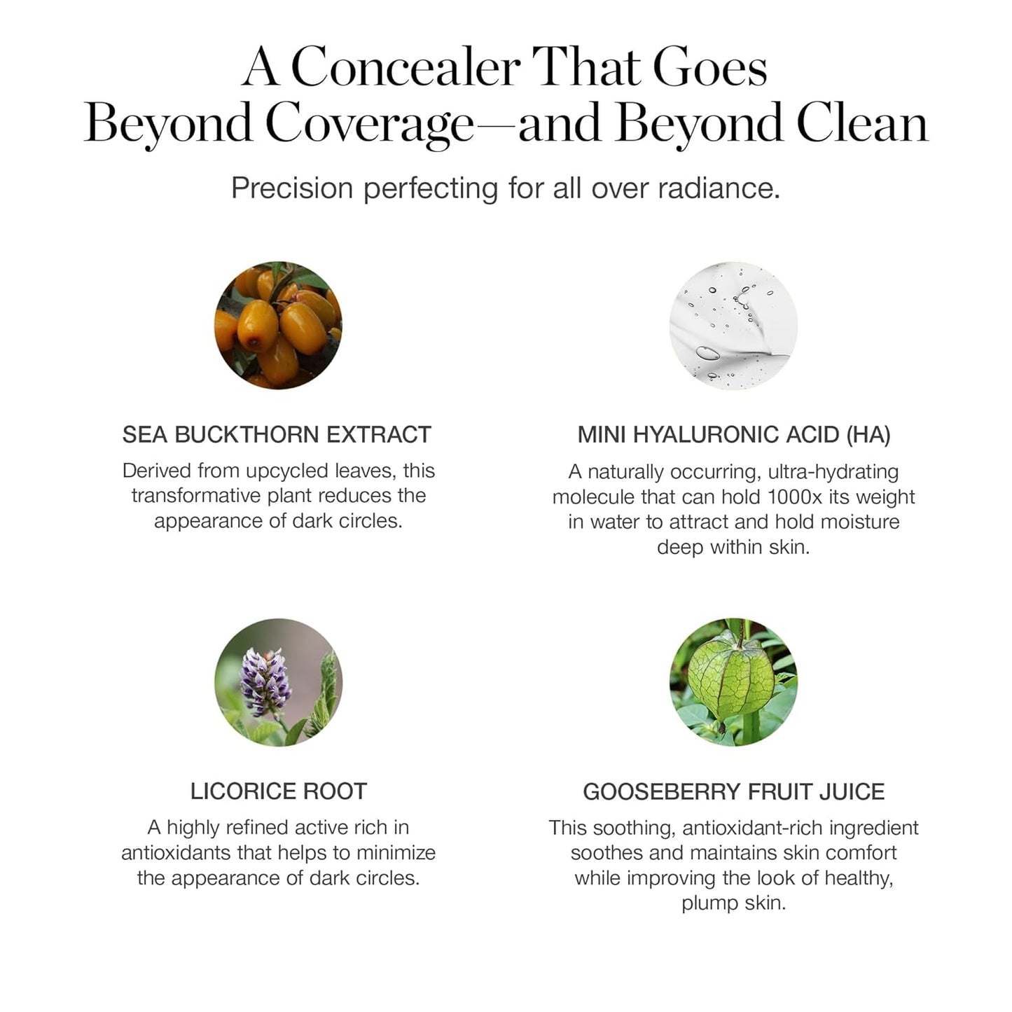 Ogee Complexion Perfecting Under Eye Concealer - Certified Organic Full Coverage Concealer - Buildable Coverage - POPLAR 0.10C - Fair (White-Pink Undertones)