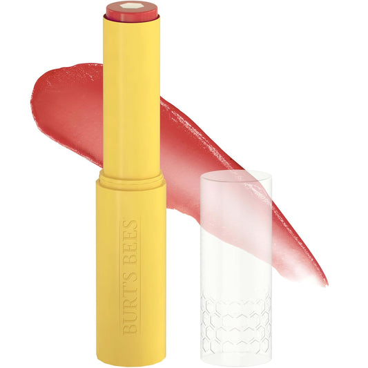 Burt’s Bees Tinted Boosted Balm, Rose Knows, Hydrating Tinted Lip Balm with Vitamin C, E, and F Core, 24 Hour Lip Moisturizer with Responsibly Sourced Beeswax, 100% Natural Origin, 1 Count, 0.16oz