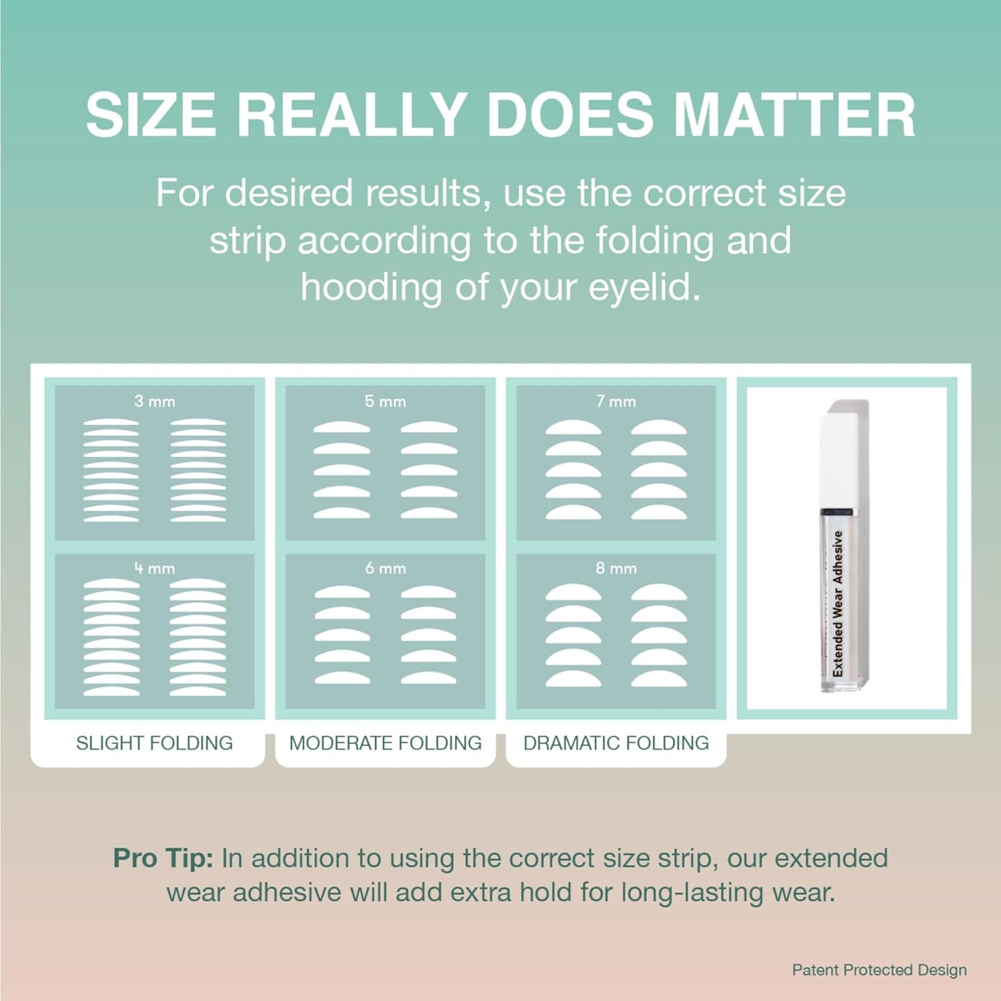 Contours Rx Lids By Design - Non-Surgical & Transparent Eyelid Lift Strips - For a More Youthful-Looking Appearance, Reshape and Define with Eyelid Tape for Hooded Eyes (3mm) 80ct