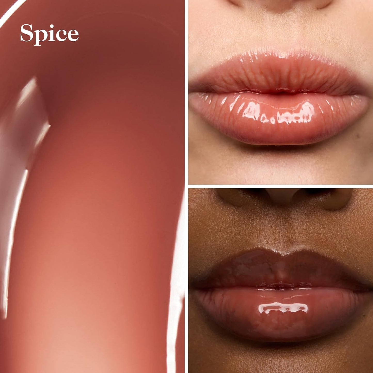 goop Beauty Hydra-Barrier Gel Gloss Set of 3 | Hydrating Lip Gloss to Moisturize & Plump Lips | Hyaluronic Acid & Vitamin E | Glaze, Blossom, and Spice | 0.13 oz each