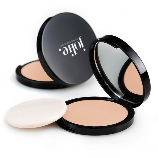 Jolie Dual-Activ Matte Finish Pressed Powder Foundation (Medium Beige)