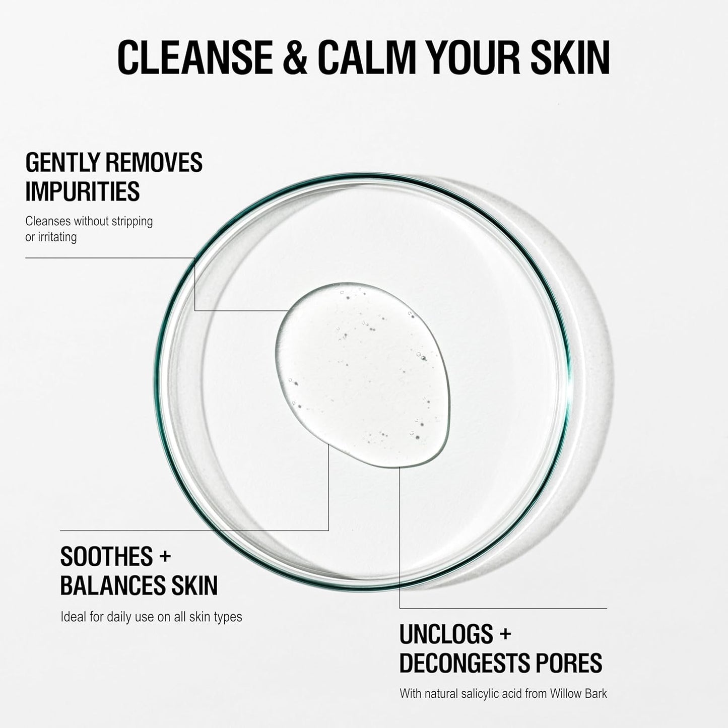 Grown Alchemist Gentle Gel Facial Cleanser (200ml) Natural Face Wash. Hydrating Bergamot & Rosebud Exfoliating with Willow Bark, a Salicylic Acid Alternative.