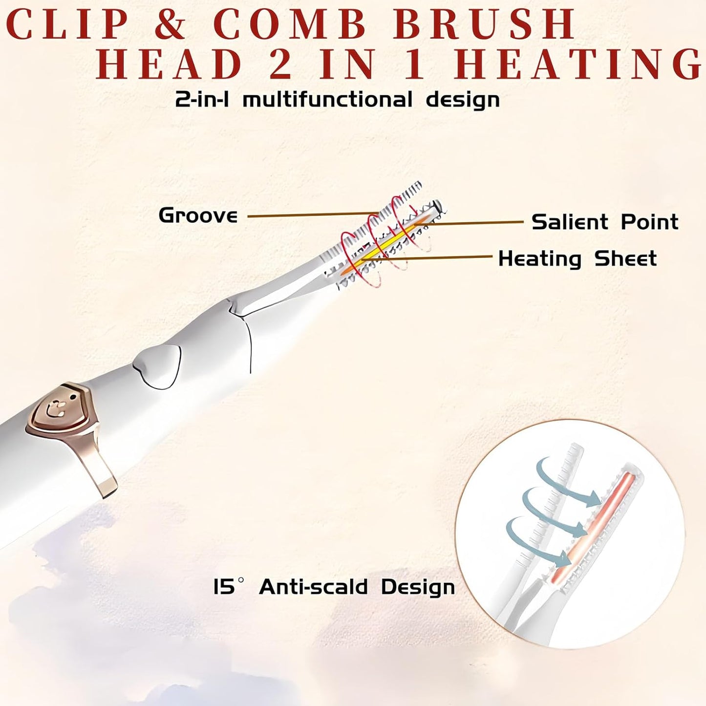 Heated Eyelash Curler - 2 in 1 Clip-Type Eyelash Curlers - Electric Eyelash Curler Rechargeable for 24H Long Lasting, 3 Heating Modes, 8S Fast Heating, Makeup Tool Gifts for Women Girls, White-DA