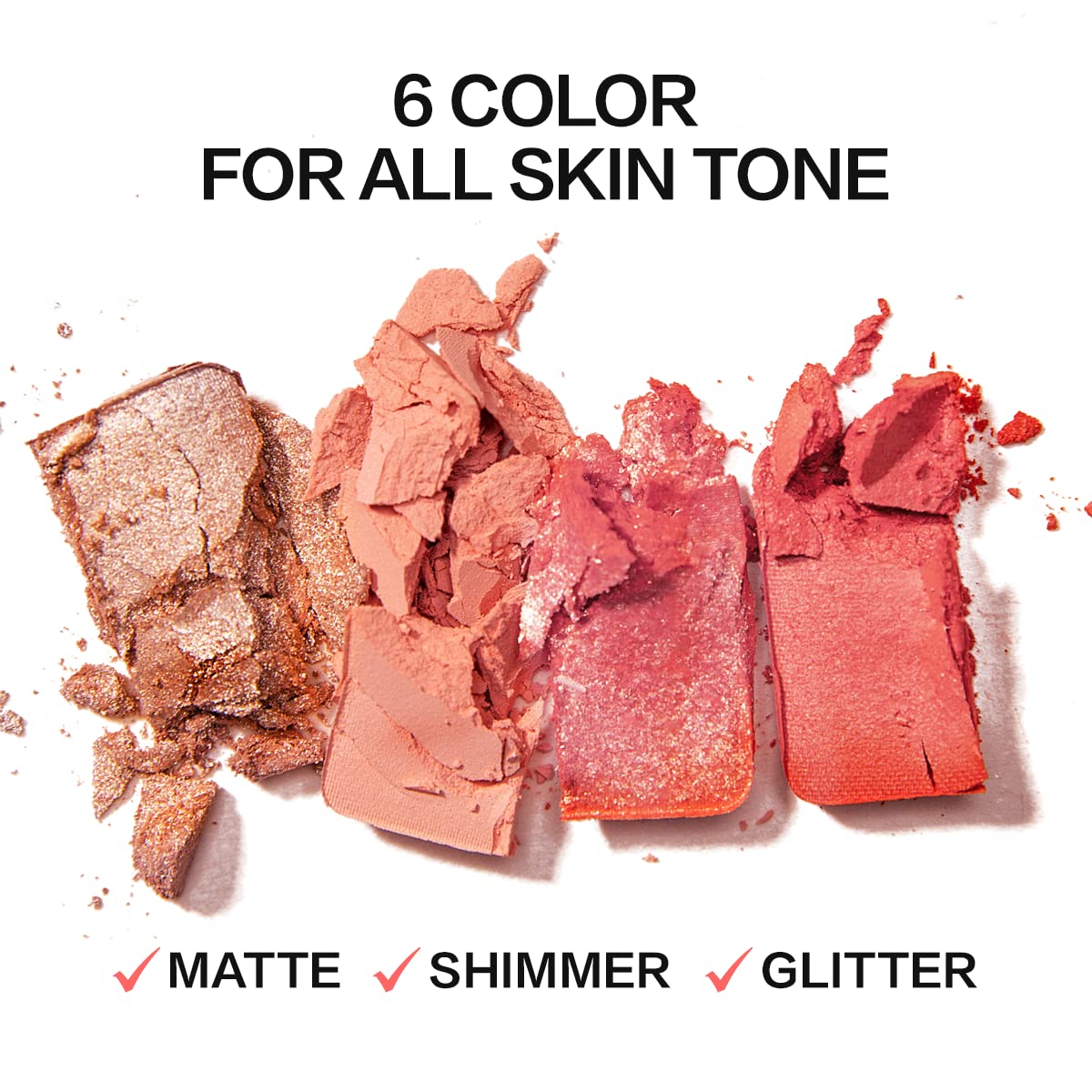 Face Blush, Powder Blush Makeup, Longlasting Highly Pigmented Face makeup, Smooth, Vegan & Cruelty Free, 1 Count, 05 PUMPKIN