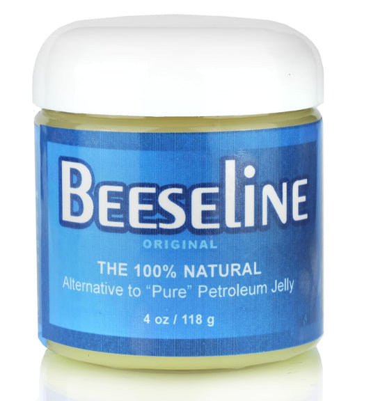 Beeseline Original Unpetroleum - 100% Natural & Hypoallergenic Alternative to Petroleum Jelly - Lips, Hands, Baby, Makeup Remover and More (4 Ounce)