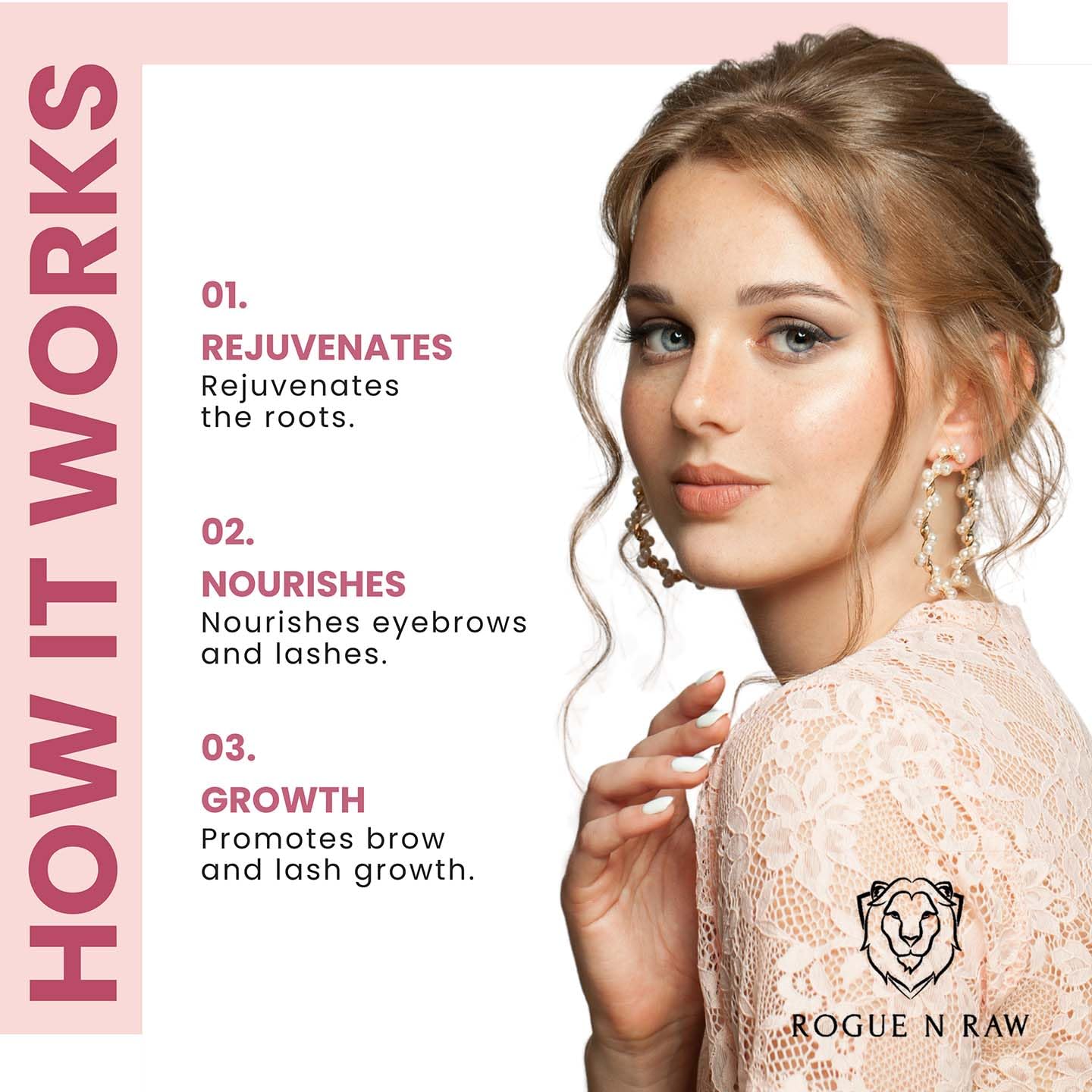 Eyebrow Growth Serum – 3ml Natural Ingredients Eyebrow Serum to Grow Thicker Brows, Eyebrow and Eyelash Enhancing Serum