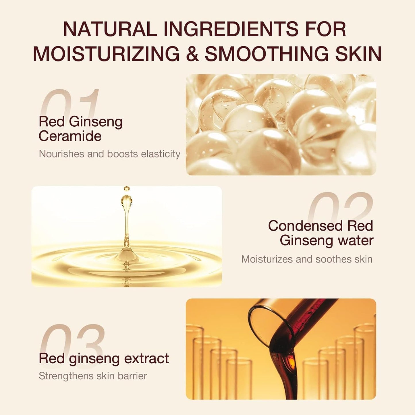 Donginbi Red Ginseng Moisturizing & Firming Set EX, Anti-Aging Korean Skin Care, Routine Kits for Smooth, Radiant Skin