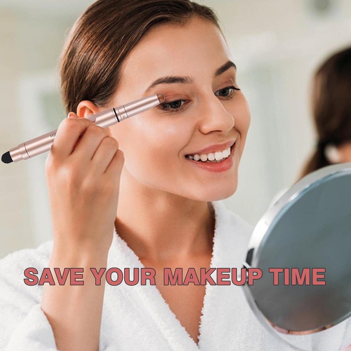 Brown Eyeshadow Stick, Smooth Cream Shimmer Single Eyeshadow Pencil, High Pigment Long Lasting Waterproof Eye Shadow Pen, Hypoallergenic Eye Highlighter Stick Create Multi-Dimensional Eyes Look 08#