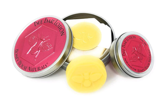 Bee Bar Honey House Naturals Duo – Sweet Honey – Small .6 ounce & Large 2 ounce (Honey)