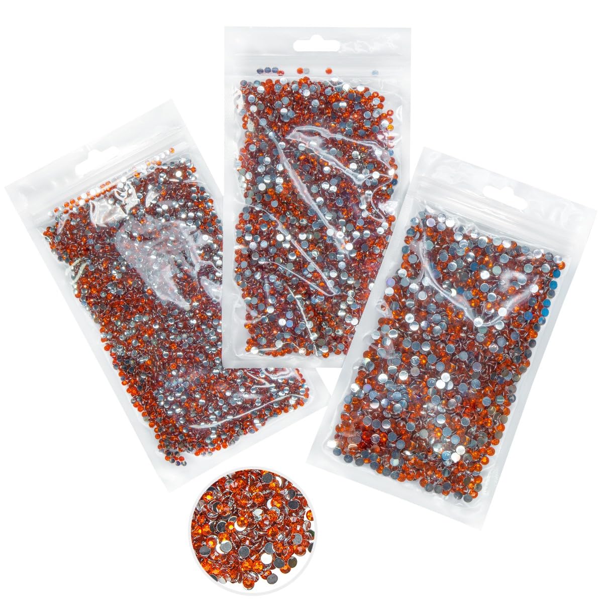 16000PCS Red Zircon Crystal Resin Rhinestones for Crafting 3mm 4mm 5mm Sun Red Flatback Stones Non-Hotfix Diamonds Crystals Gems Charms for Nails Face Eyes Makeup Body Tumblers Bottles Crafts