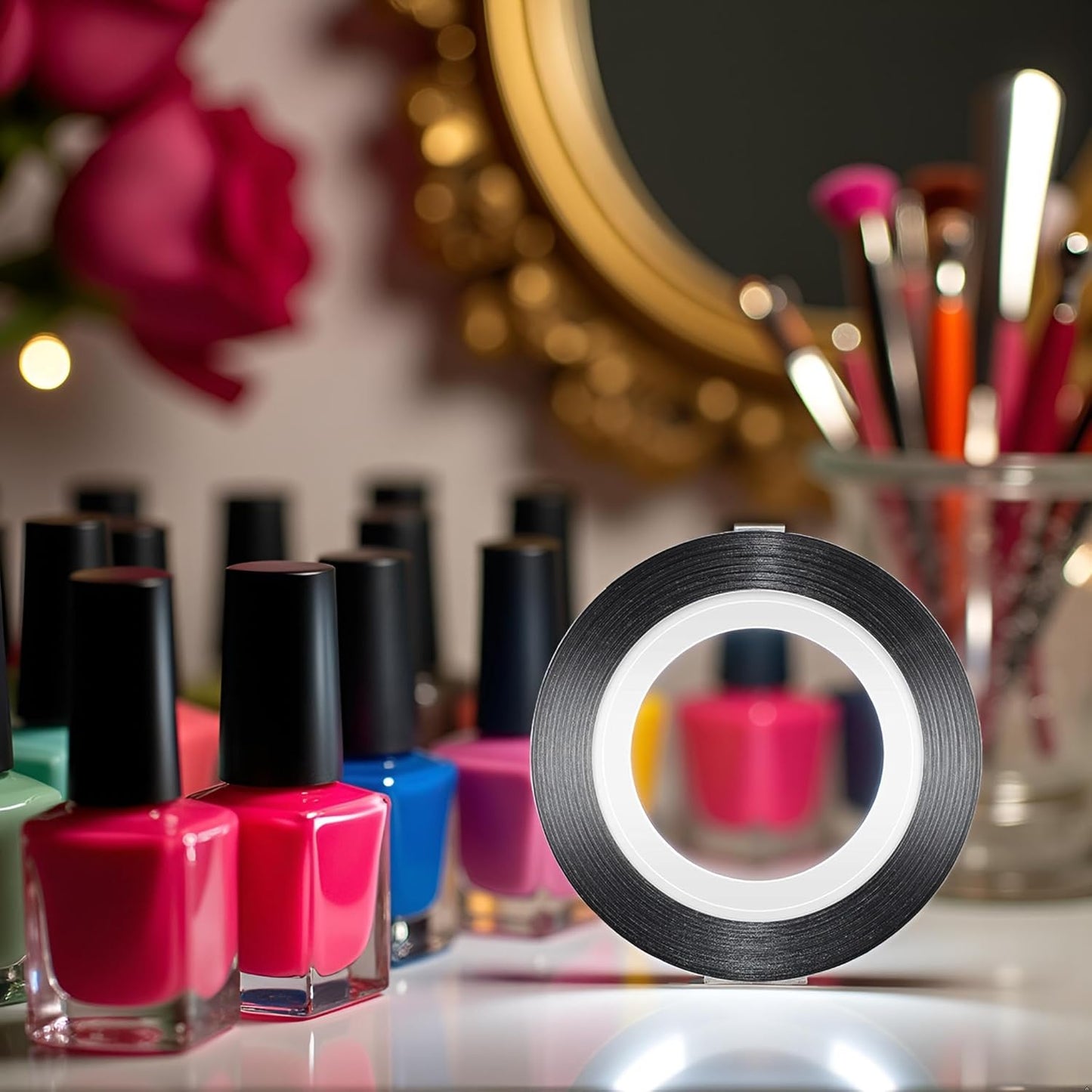 1Pc Nail Art Striping Tape Line Black Nail Art Decoration Nail Sticker Nail Striping Decal Foil Tips Tape Line Manicure Salon DIY Home Nail Art Striping Tape Lines