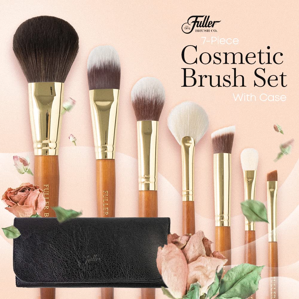 Fuller Cosmetic Brush & Bag Set (Set of 7 Brushes)
