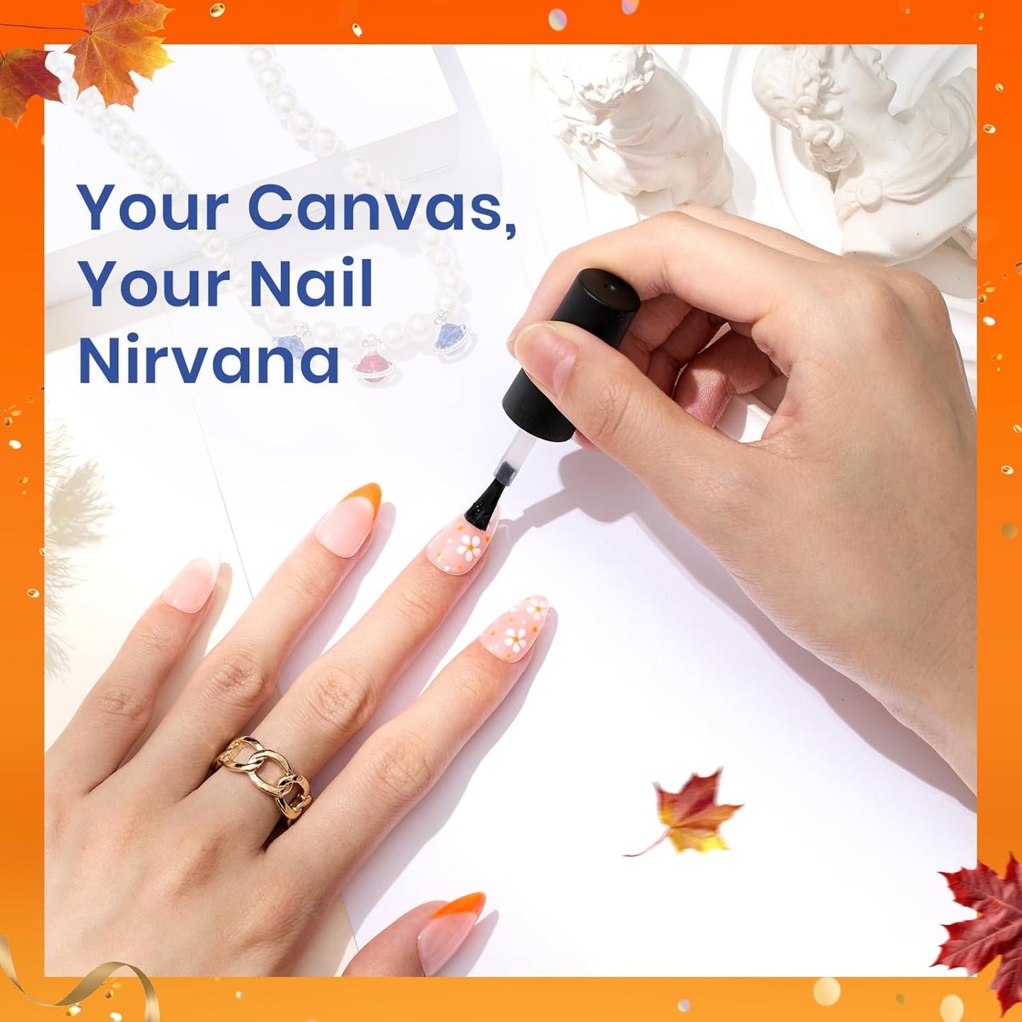 Beetles Gel Nail Extension Kit Almond Shape, Easy 9 in 1 Glue Uv Led Set Etch X Nail Tips Short Almond Half Matte Tips, Gift for Women & Girls, 504 pcs