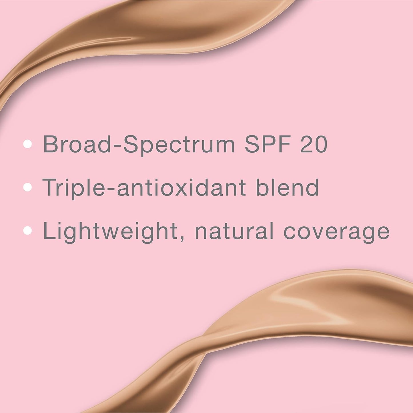 Neutrogena Healthy Skin Liquid Makeup Foundation, Broad Spectrum SPF 20 Sunscreen, Lightweight & Flawless Coverage Foundation with Antioxidant Vitamin E & Feverfew, Medium Beige, 1 fl. oz (Pack of 2)