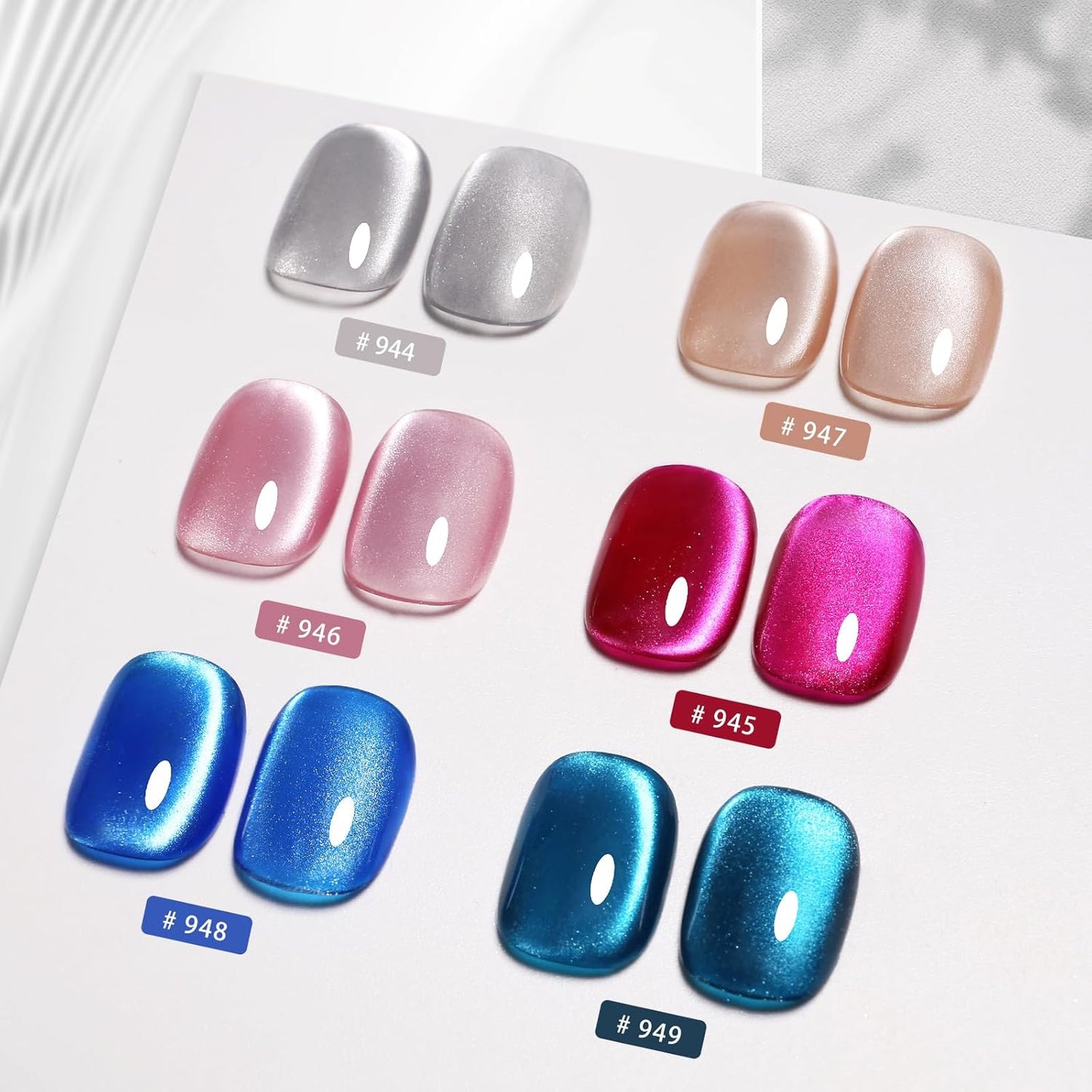 Imtiti Pink Cat Eye Gel Nail Polish, Moonlight Pink Holographic Crystal Diamond Glitter Magnetic UV Soak Off Gel Nail Polish with Magnetic Stick 1Pcs (0.34 Fl Oz-946)